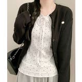 ドット柄 リボン Tシャツ ロンT | VIVID LADY | 詳細画像5 