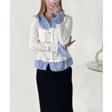 ストライプシャツドッキング フリルTシャツ | VIVID LADY | 詳細画像20 