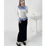 ストライプシャツドッキング フリルTシャツ | VIVID LADY | 詳細画像21 