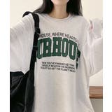 ロゴプリントオーバーサイズロンT | VIVID LADY | 詳細画像3 