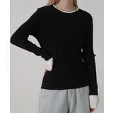 配色リブクルーネックニットプルオーバー | VIVID LADY | 詳細画像13 