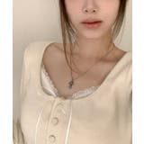 インナードッキング レイヤード風ヘンリーネックロンT | VIVID LADY | 詳細画像8 