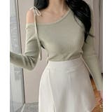 ワンショルダーリブニットトップス | VIVID LADY | 詳細画像19 