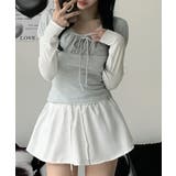 カットソー×パフスリーブリブ ドッキングトップス | VIVID LADY | 詳細画像6 