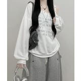 ワンショルダーアイレットスウェットトップス | VIVID LADY | 詳細画像1 