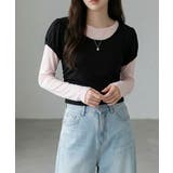 シャーリングフィット パフスリーブTシャツ 半袖 | VIVID LADY | 詳細画像29 
