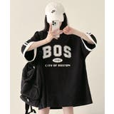 配色ライン オーバーサイズ 半袖Tシャツ | VIVID LADY | 詳細画像20 