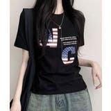 ヴィンテージフラッグロゴ 半袖Tシャツ | VIVID LADY | 詳細画像2 