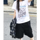 ヴィンテージライク アートグラフィック半袖Tシャツ | VIVID LADY | 詳細画像1