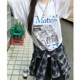 ヴィンテージライク アートグラフィック半袖Tシャツ | VIVID LADY | 詳細画像2