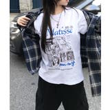 ヴィンテージライク アートグラフィック半袖Tシャツ | VIVID LADY | 詳細画像4