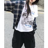ヴィンテージライク アートグラフィック半袖Tシャツ | VIVID LADY | 詳細画像5