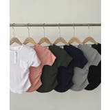 スナップボタン スリムフィット半袖Tシャツ | VIVID LADY | 詳細画像44