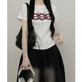 Y2Kロゴプリント半袖Tシャツ | VIVID LADY | 詳細画像1 
