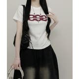 Y2Kロゴプリント半袖Tシャツ | VIVID LADY | 詳細画像2 
