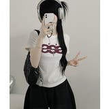 Y2Kロゴプリント半袖Tシャツ | VIVID LADY | 詳細画像5 