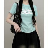 Y2Kロゴプリント半袖Tシャツ | VIVID LADY | 詳細画像16 