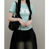 Y2Kロゴプリント半袖Tシャツ | VIVID LADY | 詳細画像18 