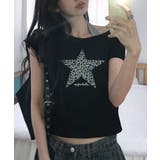 レオパードスタープリントワンショルダー半袖Tシャツ | VIVID LADY | 詳細画像12