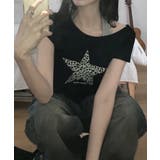 レオパードスタープリントワンショルダー半袖Tシャツ | VIVID LADY | 詳細画像14