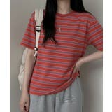 マルチボーダー オーバーサイズ半袖Tシャツ | VIVID LADY | 詳細画像10