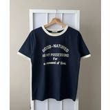 カレッジロゴ リンガー 半袖Ｔシャツ | VIVID LADY | 詳細画像8 
