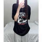 モノクロフォトプリント オーバーサイズ 半袖Tシャツ | VIVID LADY | 詳細画像11 