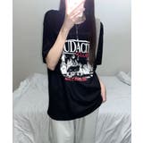 モノクロフォトプリント オーバーサイズ 半袖Tシャツ | VIVID LADY | 詳細画像12 
