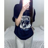 モノクロフォトプリント オーバーサイズ 半袖Tシャツ | VIVID LADY | 詳細画像2 