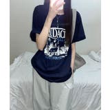 モノクロフォトプリント オーバーサイズ 半袖Tシャツ | VIVID LADY | 詳細画像4 