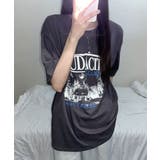 モノクロフォトプリント オーバーサイズ 半袖Tシャツ | VIVID LADY | 詳細画像5 