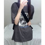 モノクロフォトプリント オーバーサイズ 半袖Tシャツ | VIVID LADY | 詳細画像6 