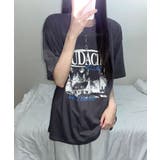 モノクロフォトプリント オーバーサイズ 半袖Tシャツ | VIVID LADY | 詳細画像7 