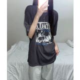 モノクロフォトプリント オーバーサイズ 半袖Tシャツ | VIVID LADY | 詳細画像8 