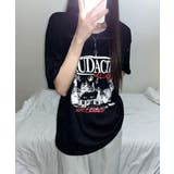 モノクロフォトプリント オーバーサイズ 半袖Tシャツ | VIVID LADY | 詳細画像9 