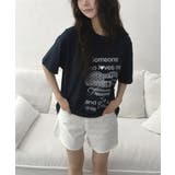 ハートフラッグプリント オーバーサイズ 半袖Tシャツ | VIVID LADY | 詳細画像13