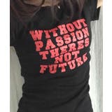 英字プリント スリムフィット 半袖Tシャツ | VIVID LADY | 詳細画像19