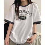バイカラー カレッジロゴ オーバーTシャツ | VIVID LADY | 詳細画像6