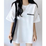 アイボリー | バックロゴ オーバーサイズ 半袖Tシャツ | VIVID LADY