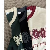 カレッジロゴ Vネック オーバーサイズ 半袖Tシャツ | VIVID LADY | 詳細画像13