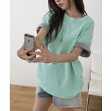 2WAY ロールアップバイカラー オーバーサイズ 半袖Tシャツ | VIVID LADY | 詳細画像7