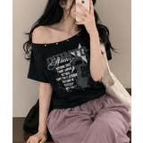 アシンメトリーメタルネック 半袖Tシャツ | VIVID LADY | 詳細画像20