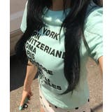 シティロゴプリント コットン半袖Tシャツ | VIVID LADY | 詳細画像11
