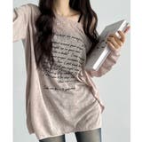 レタリング オーバーフィット シアー 長袖トップス | VIVID LADY | 詳細画像23
