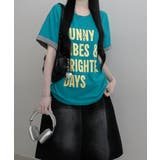 レトロロゴ ボクシー半袖Tシャツ | VIVID LADY | 詳細画像24