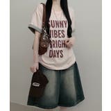 レトロロゴ ボクシー半袖Tシャツ | VIVID LADY | 詳細画像30
