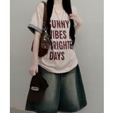 レトロロゴ ボクシー半袖Tシャツ | VIVID LADY | 詳細画像32