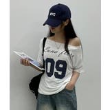 2WAY ボートネック オーバーフィット 半袖Tシャツ | VIVID LADY | 詳細画像3