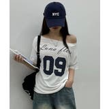 2WAY ボートネック オーバーフィット 半袖Tシャツ | VIVID LADY | 詳細画像4