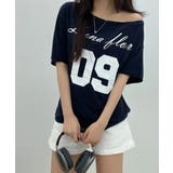 2WAY ボートネック オーバーフィット 半袖Tシャツ | VIVID LADY | 詳細画像12